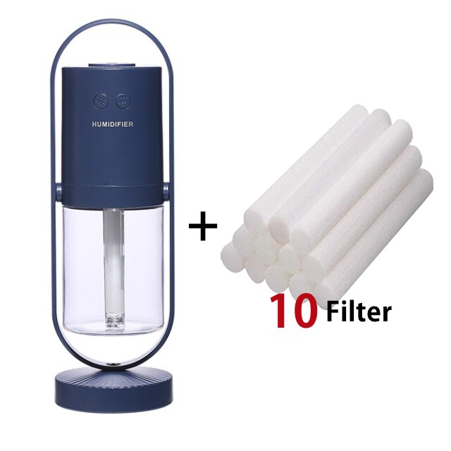 200ml Mini Luftbefeuchter Elektrische Aroma Öl Diffusor USB Kühlen Nebel Spritzgerät Luft Reiniger mit Bunten Nacht Licht für Mini xiaomi: N FilterX10