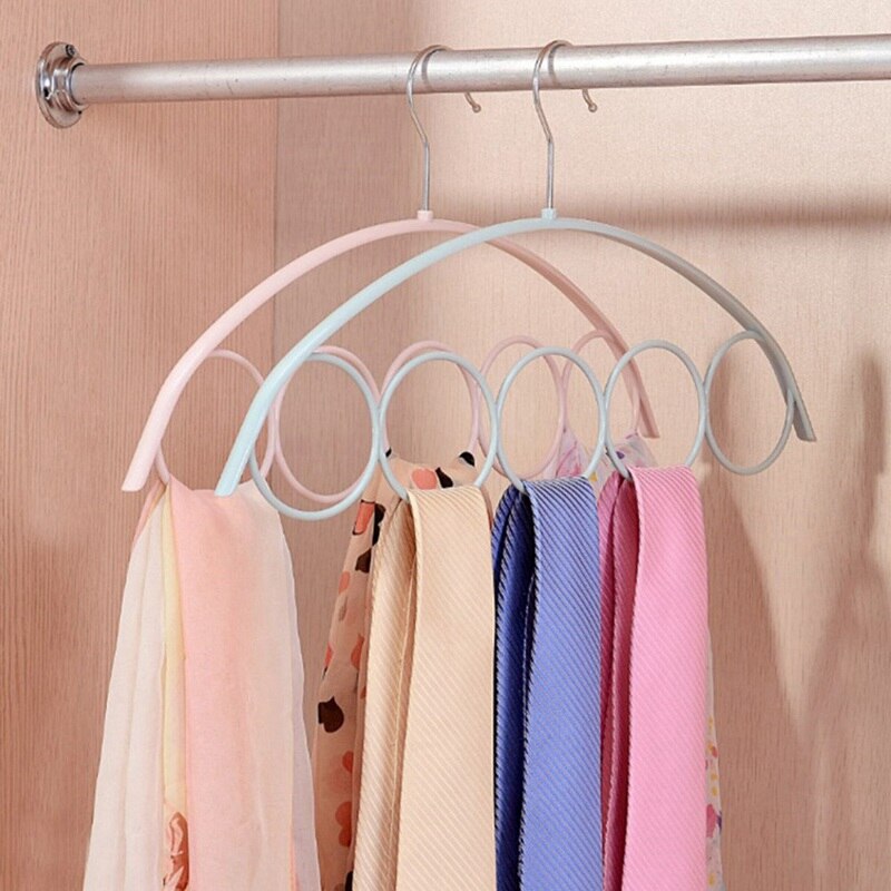 Sjaal hanger riem stropdas 5 ring rek organizer houder haak display hanger 41*23cm