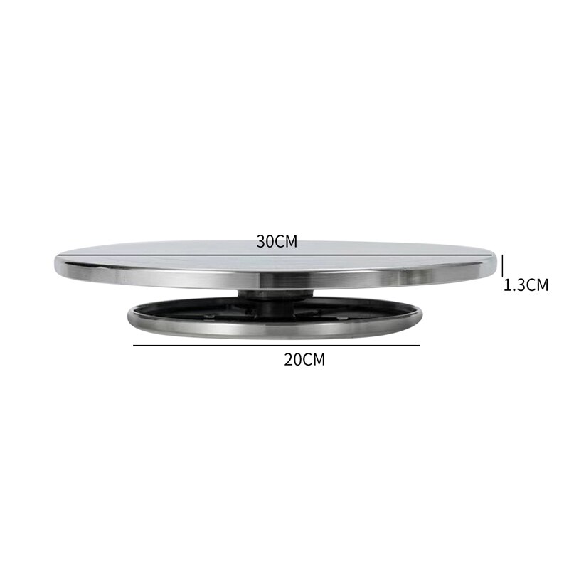 15/20/25/30cm Double Face Use Aluminum Alloy Turntable Ceramic Clay Sculpture Platform Pottery Wheel Lazy Susan Rotating Tools: 30 x 20 x 1.3cm