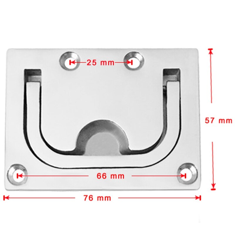 2 pièces/lot acier inoxydable 316 trappe affleurante anneau de levage trappe tirer poignée casier armoire bateau matériel marin