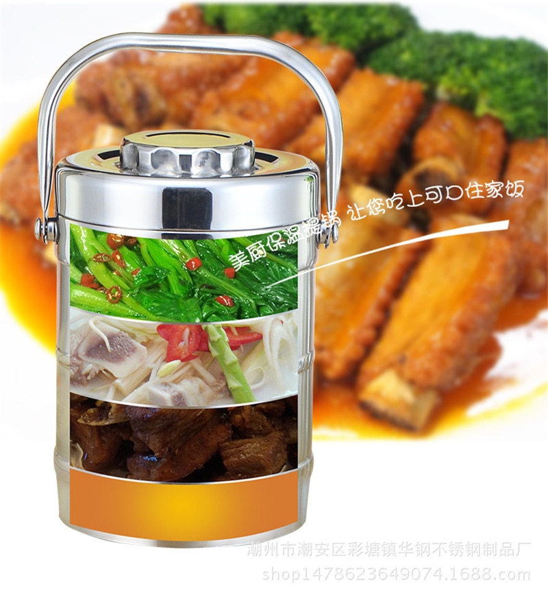 Large Capacity Insulated thermos Lunch Box Stainless Steel Thermal Food Container Adult Picnic Bento Box Portable Lunchbox