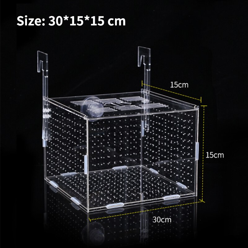 Aquarium Isolation Kasten Aquarium Kleine Braten Zucht Kasten Multifunktionale Laichen Brut Zimmer Aquarium Zubehör Fisch Supplie: Marineblau