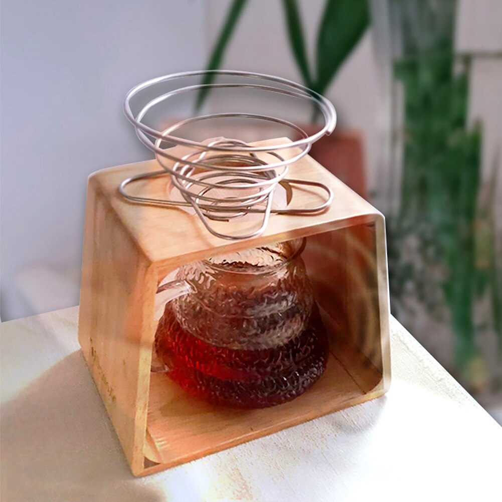 Pour Over Coffee Filter Holder Kitchen Tools Collapsible Universal Home Travel Reusable Camping Dripper Stainless Steel Office