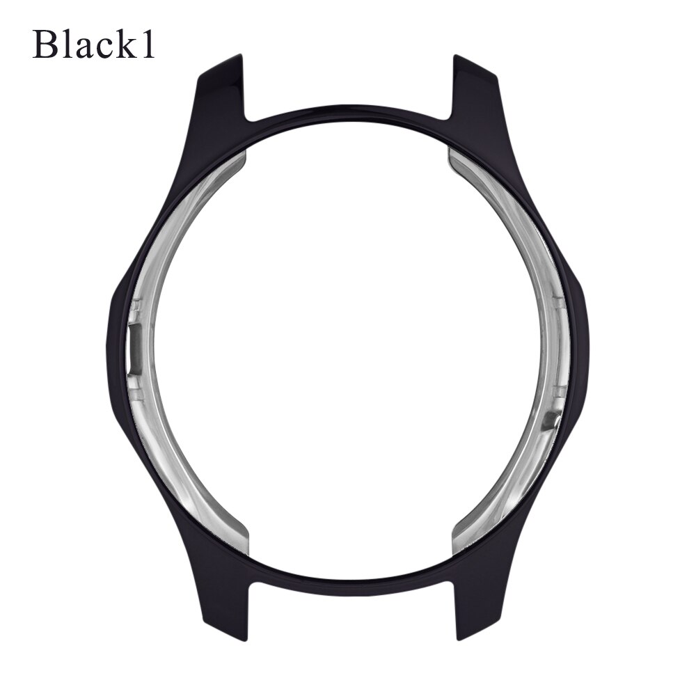 Capinha para samsung gear s3 frontier galaxy watch 46mm tpu macio all-around capa protetora para pára-choques caso quadro bordas ao redor: 1 / 46mm