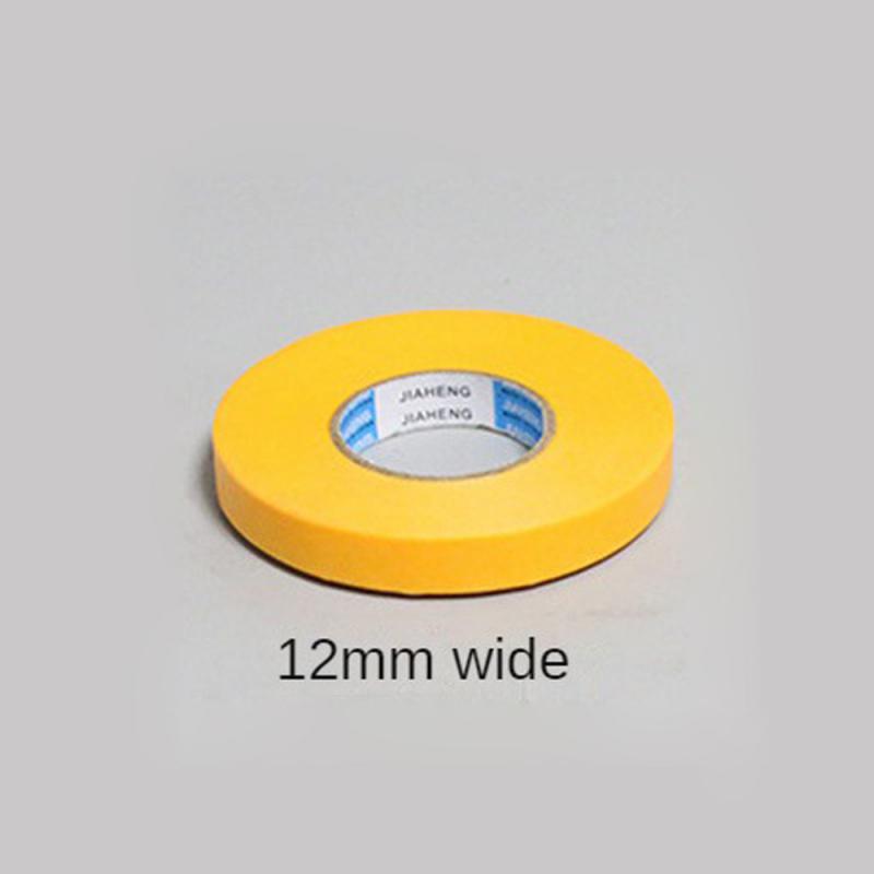 Nastro adesivo per mascheratura giallo da 50M nastro adesivo per mascheratura carta testurizzata decorazione per vernice per auto strappo senza cuciture per nastro per pittori