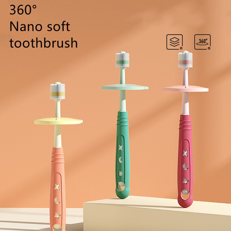 Spazzolino da denti per bambini bitable Silicone a 360 gradi pulizia per bambini spazzolino da denti Nano denti per bambini strumento per la cura orale setola morbida per 1-6 anni