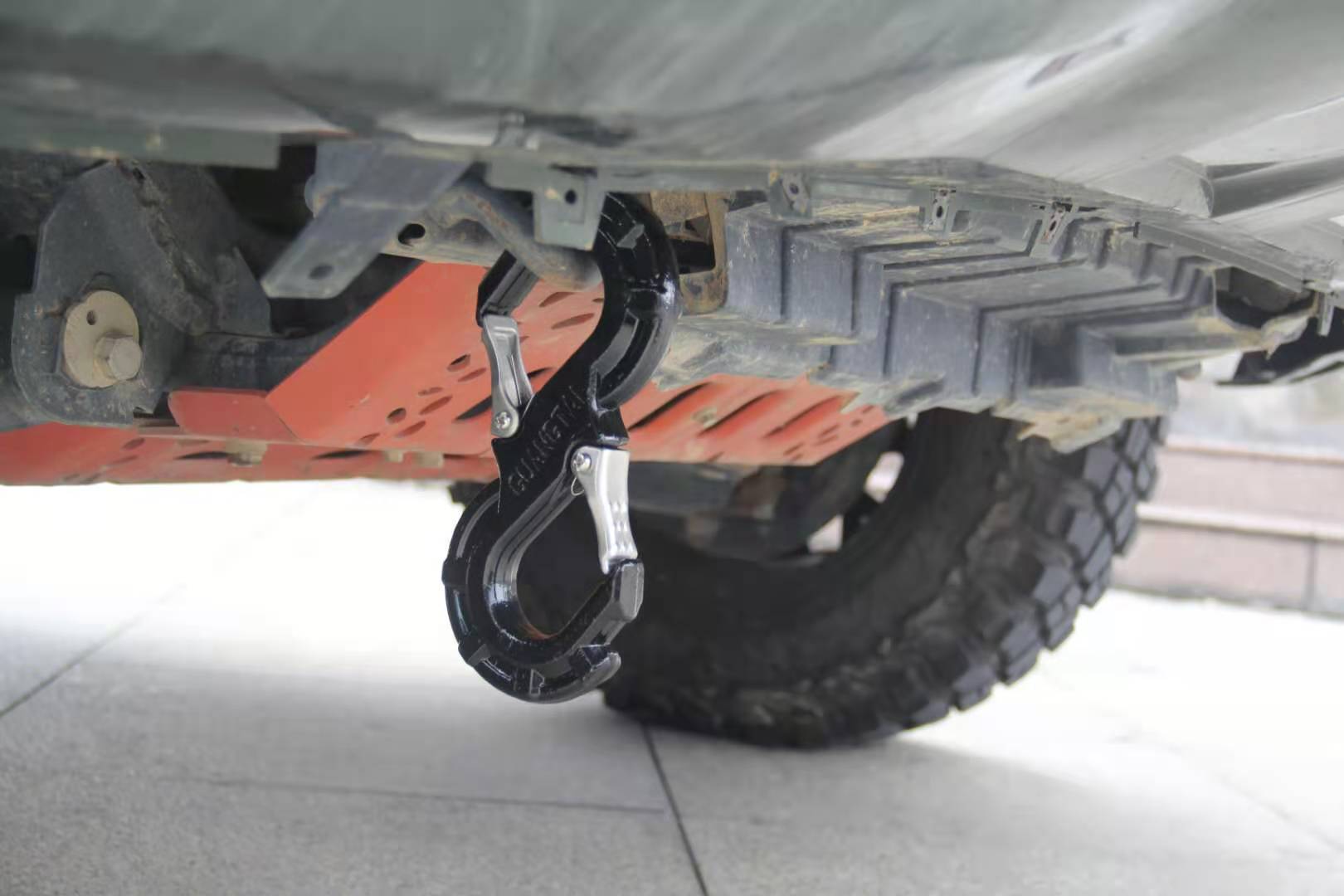 Towing Hook Steel Black for Off Road Trailer Car JK & JL SUV 5 Tons Pulling Force