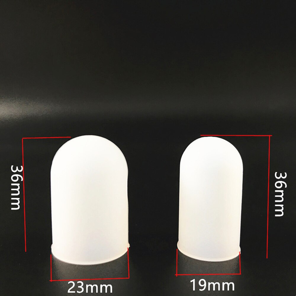 5 stk/sæt fingerkappe dæksel ærme fingerbeskyttelse til køkken grill hvid anti-skoldning silikone varmeisolering kogeværktøj