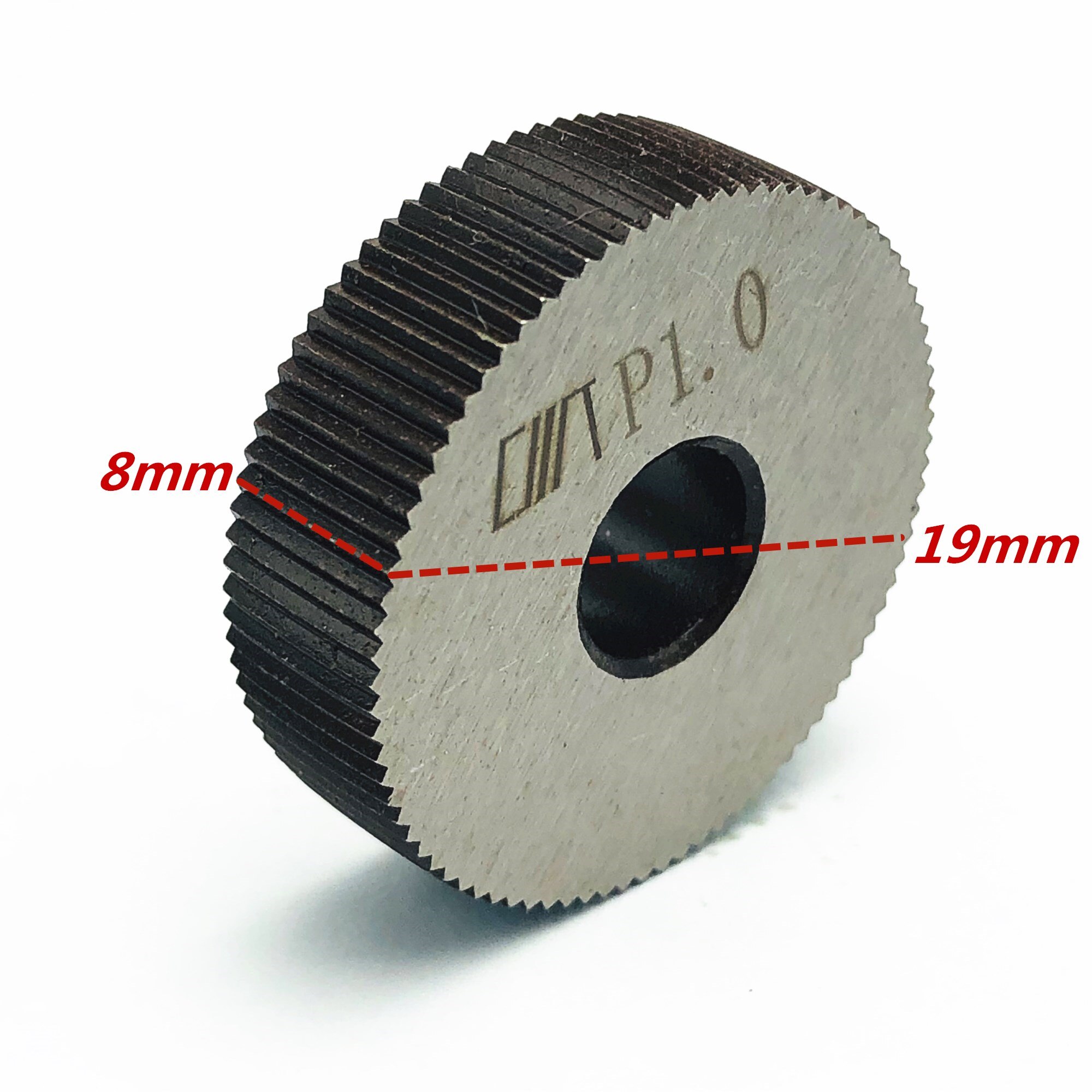 Roue de gaufrage, fraise en acier, trou intérieur, HSS 16m x 18mm, porte-outil de tour en acier, roue de gaufrage, 0.6mm, 1.0mm, 2.0mm