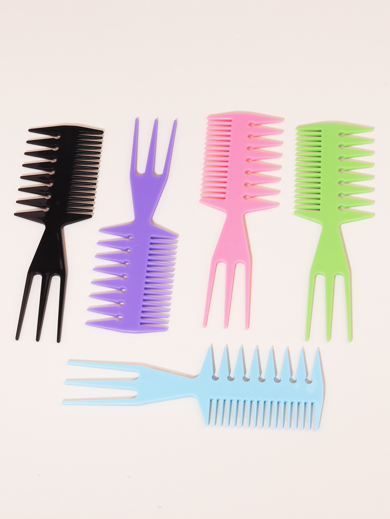 1 cepillo de pelo multifuncional en forma de espina de pescado con de dientes anchos, herramienta de salón con cabeza de aceite africano, peine especial para pelucas de cabello real