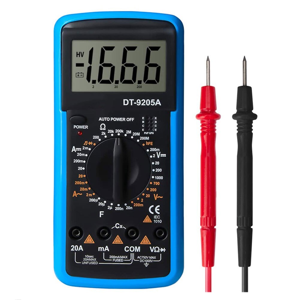 ANENG AN-DT9205A Profession Digital Multimeter AC/DC Ammeter Volt Ohm Tester Meter Multimetro With Thermocouple LCD Backlight