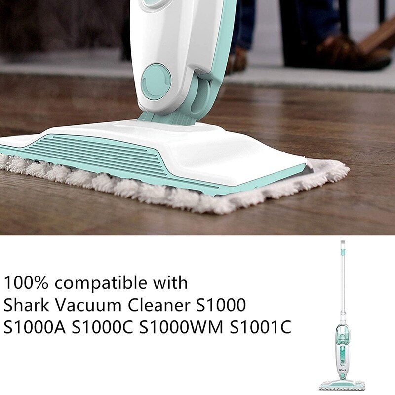 4- pack för shark ångmopp,  s1000 s1000a s1000c s1000wm s10001c tvättbara ersättningsdynor för shark ångmopp