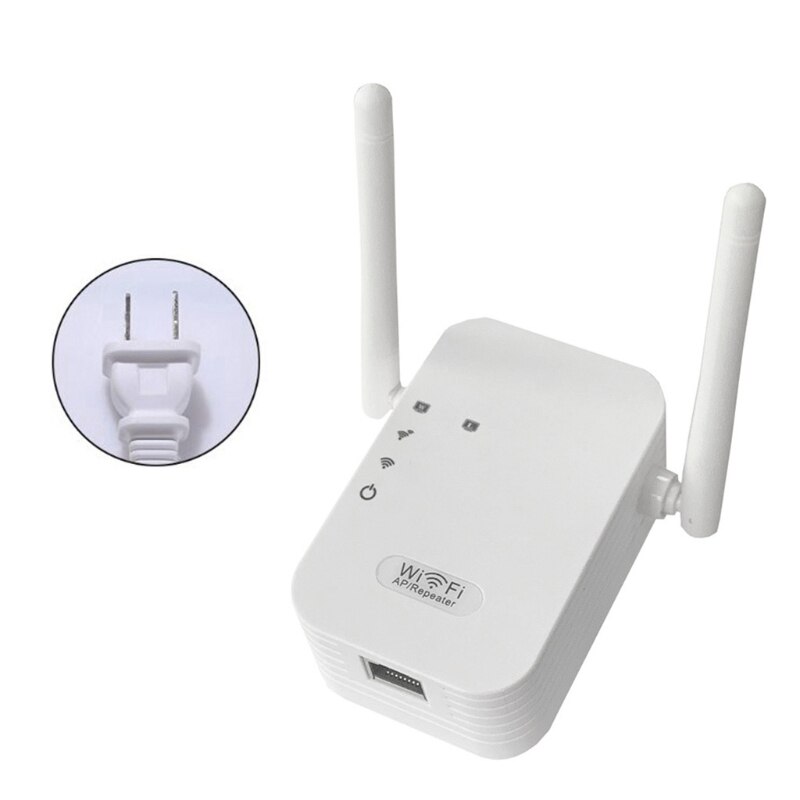 Easy Setup Wifi Repeater Wifi Booster Signaal Extender Draadloze Internet Versterker 300Mbps Wit