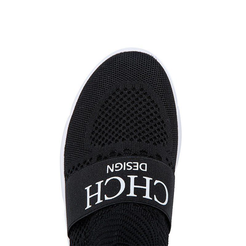 CHCH Women Shoes Gray Simple Shoes Black Causal Shoes Adult Sport for Adult Shoes School