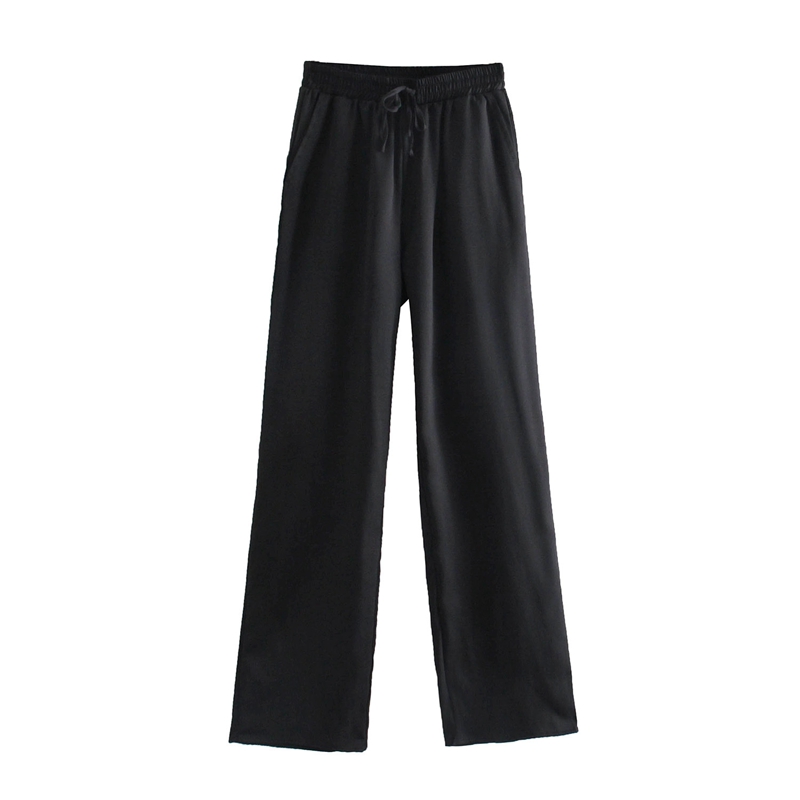 Puwd Casual Vrouwen Losse Hoge Taille Broek Past Herfst Mode Dames Effen Kleur Streetwear Tweedelige Sets Vrouwelijke Chic sets: S / Ivoor