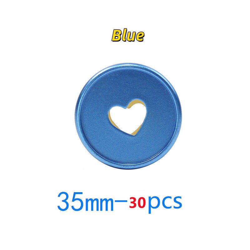 Loose Leaf Binder Rings - 30pcs - Mushroom Hole Disc Buckle - 360° Foldable - Plastic - Office Supplies: 30pcs-blue