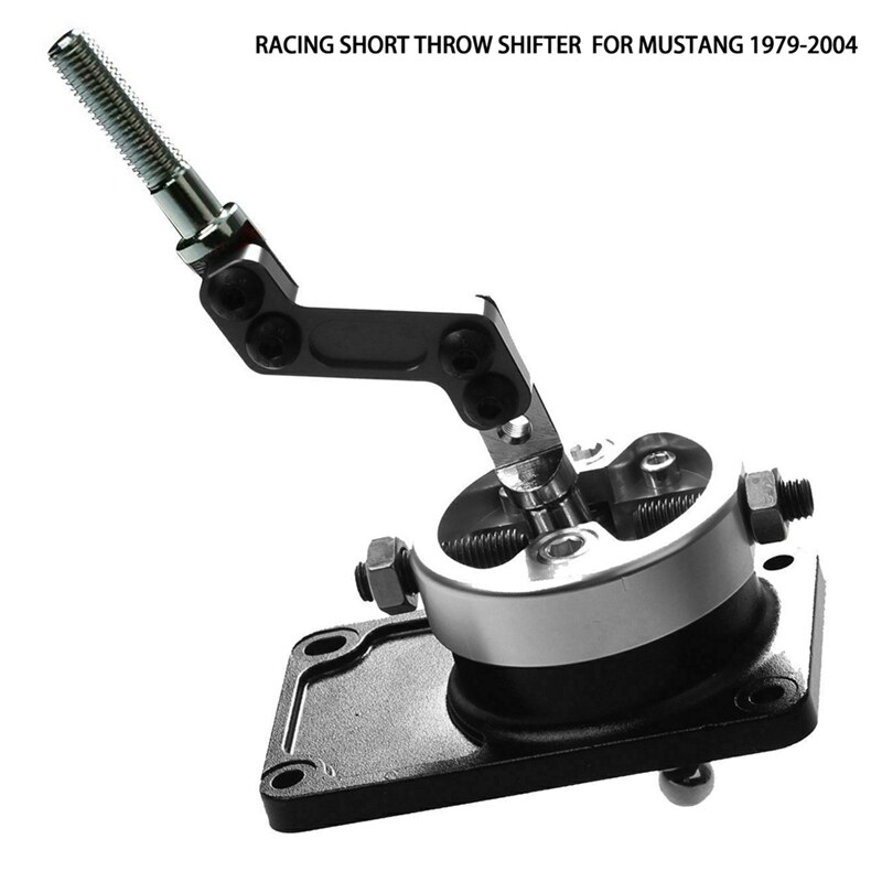 Car Modified Racing Short Throw Shifter Gear Lever Shift Lever with Base for Ford Mustang 1979-2004: Default Title