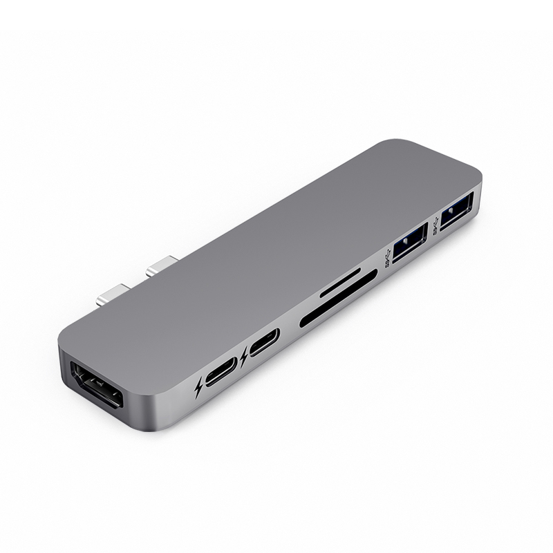 Usb C Hub Thunderbolt 3 Dock Met Hdmi-Compatibel Adapter Tf Sd Reader Pd 3.0 Voor Voor Macbook Pro/Air -