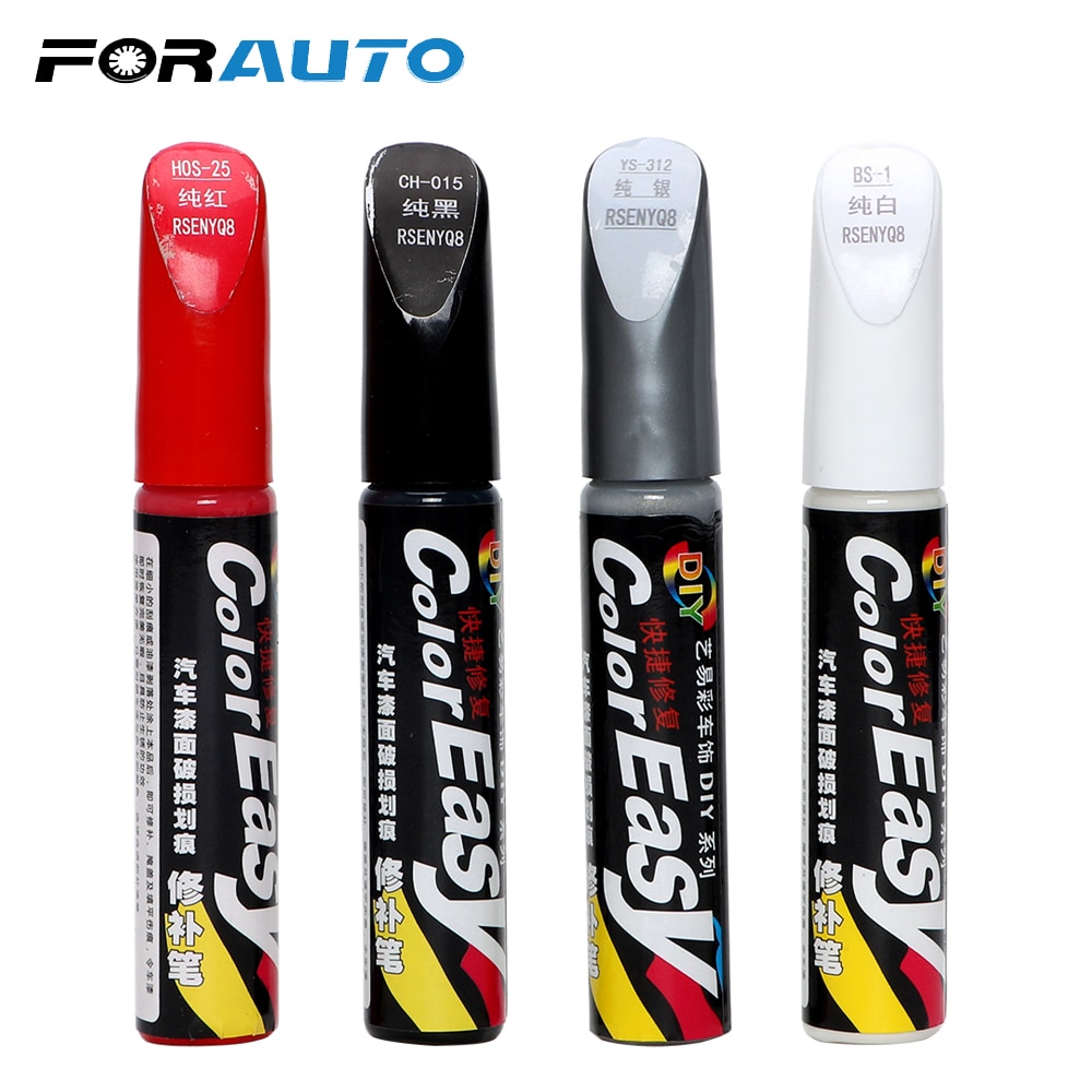 FORAUTO – stylo de peinture pour entretien automobile, dissolvant de rayures, 4 couleurs, réparation des rayures, Fix it Pro