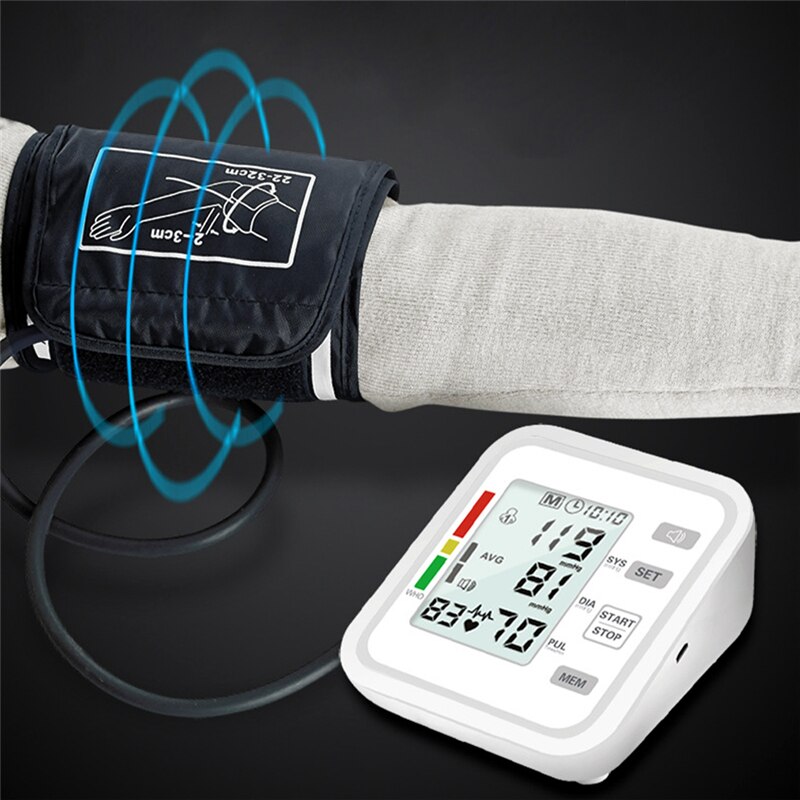 Arm Blood Pressure Monitor Meter Sphygmomanometer Blood Pressure Detector Machine With Cuff Home Health Smart Device
