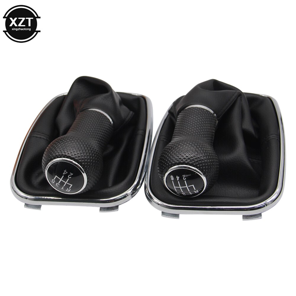 Gear Shift 5 Speed Knop Lever Shifter Gaitor Boot Pu Leer Voor Volkswagen Vw 2003 Golf 4 Iv MK4 Gti R32 Jetta