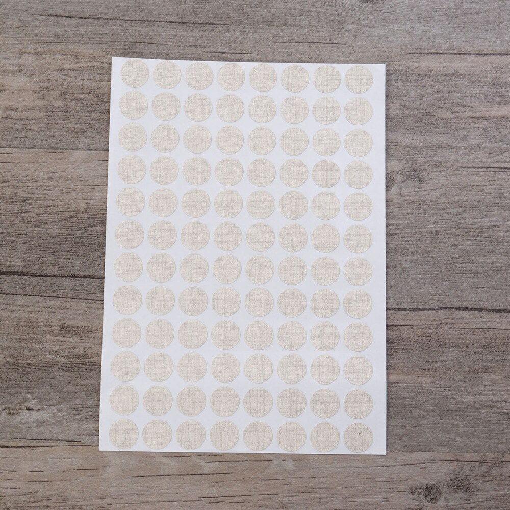 96pcs/sheet Waterproof Screw Hole Covers Non-slip Screw Hole Caps 15mm Decorative Stickers(01)
