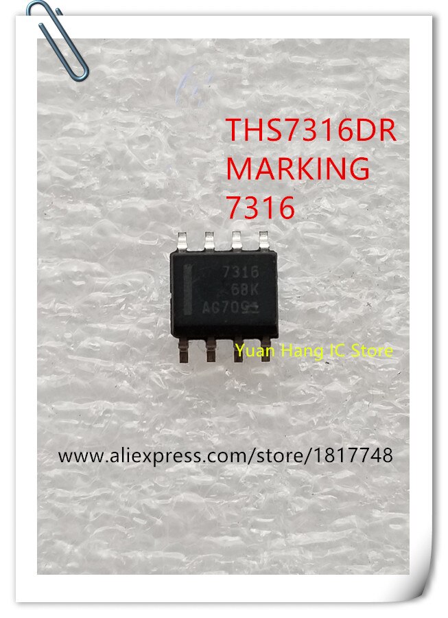 50PCS THS7316DR THS7316D THS7316 MARKING 7316