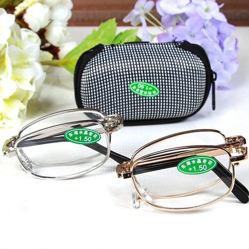 Taitettavat lukulasit 100 astetta 150 200 250 300 lukulasit ultrakevyet miehille ja naisille väsyneet vanhat lasit