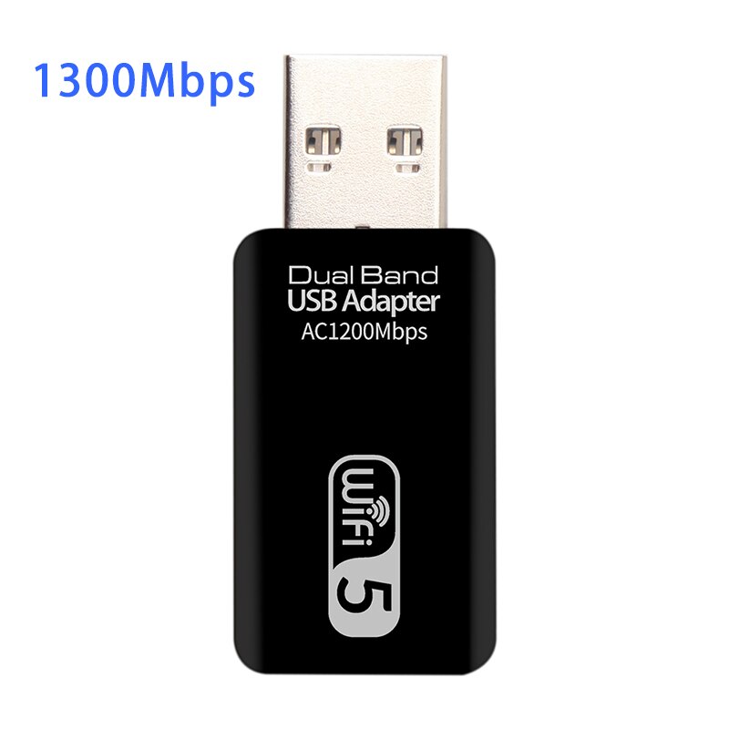 2.4G/5G Dual-Band Usb Wifi Netwerkkaart Adapter 1200Mbps Draadloze Ontvanger Dongle Ac Wifi adapter Voor Windows 7/8/10/11: WHITE