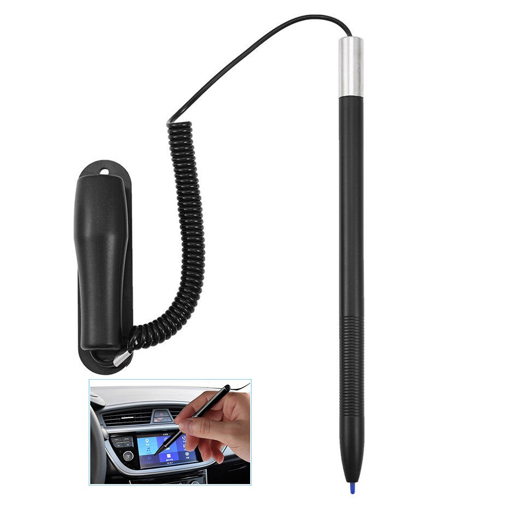 Black Stylus Pen Universal Capacitive Pencil Hand Writting Resistive Touchscreen Tablet Accessories Point Spring Rope Anti Slip