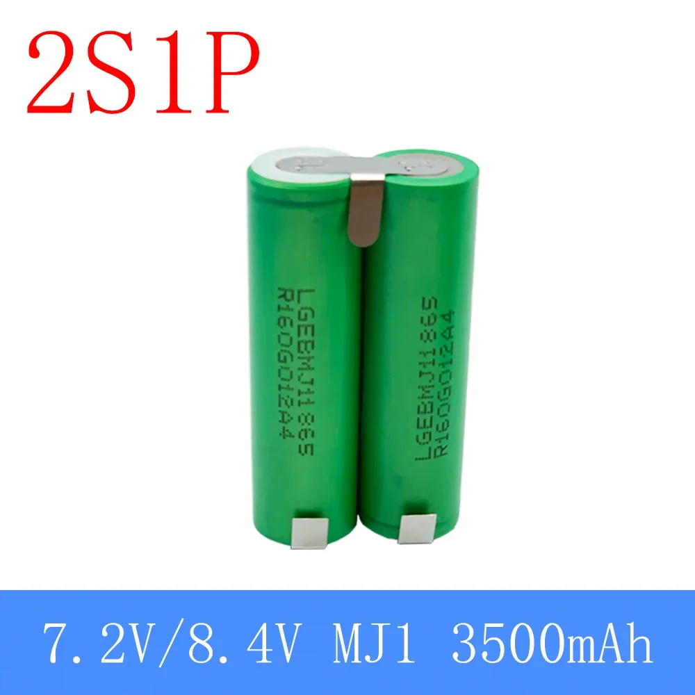 2S1P 1S3P 3S2P 4S2P 5S2P 8.4V 3.7V 10.8V 16.8V 18V MJ1 battery pack 18650 3500mAh 7000mahbattery for 18V MJ1 screwdriver battery: green