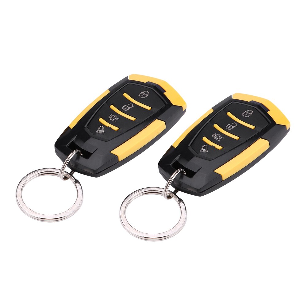 Universal Car Alarm Systems Auto Remote Central Kit Door Lock Locking Vehicle Keyless Entry System with 2 Remote Controllers