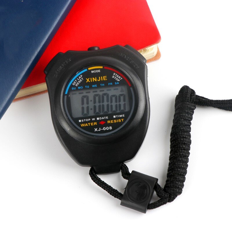 Waterproof Watch Digital Handheld LCD Stopwatch Timer Chronograph Time Counter Sport Alarm Mens Watch Digital Sport Watch
