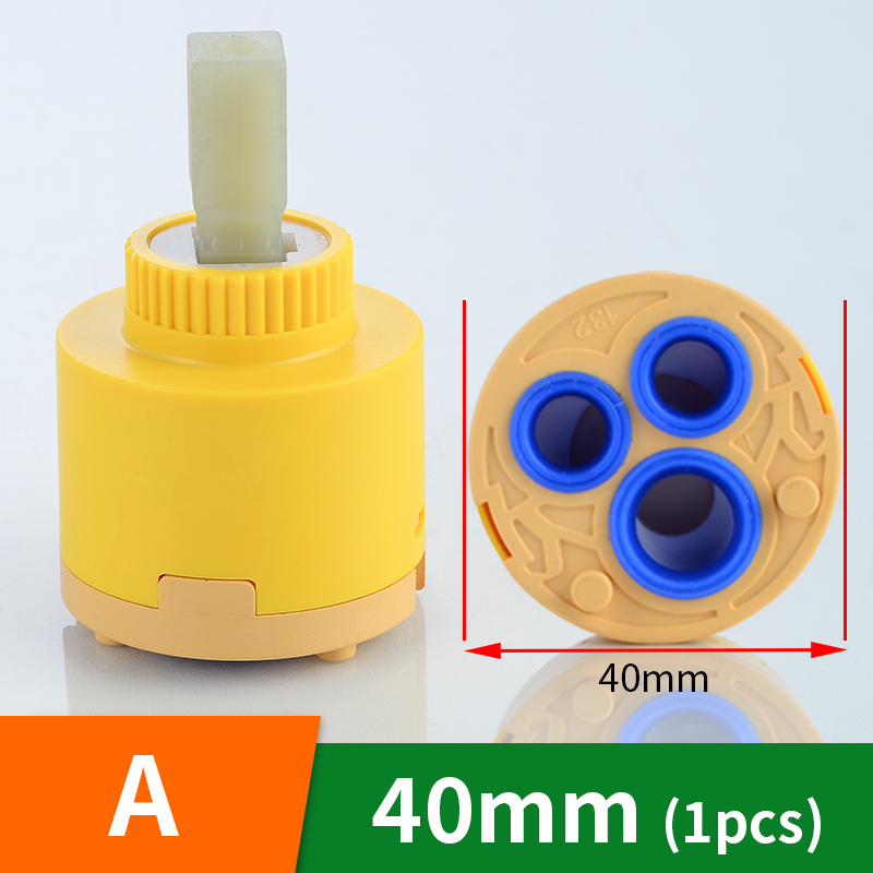 Faucet Cartridge Mixer 35mm 40mm Kitchen Ceramic Faucet Cartridges Basin Faucet Accessories Valve Water Mixer Tap Replace Part: A-40mm