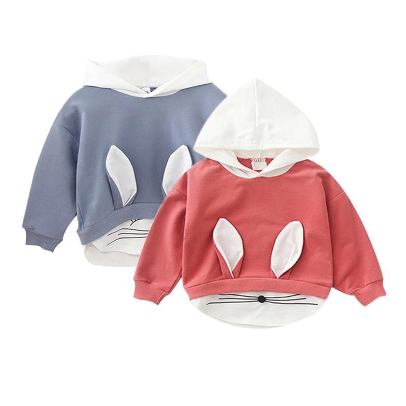 Baby Jungen Mädchen Sweatshirts Herbst Art Baumwolle Mit Kapuze Langen Ärmeln Kleidung