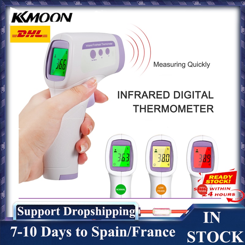 Contactloze infrarood temperatuurmeter baby volwassene digitale lcd temperatuurmeter infrarood thermometer thermometer