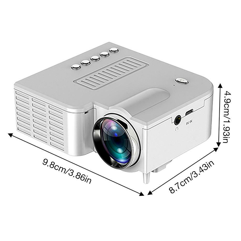 50 Lumens HD 1080P LED Portable Mini Projector Home Theater Projectors Video Multimedia 3D Projector