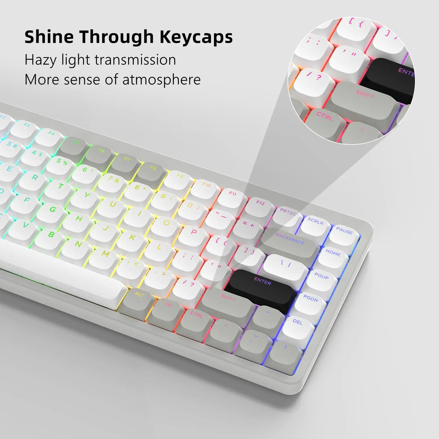 143 toetsen Low Profile PBT Keycaps Backlit Shine Through RGB Key cap voor 60% 61/87/104 Cherry Gateron MX Gamer mechanisch toetsenbord