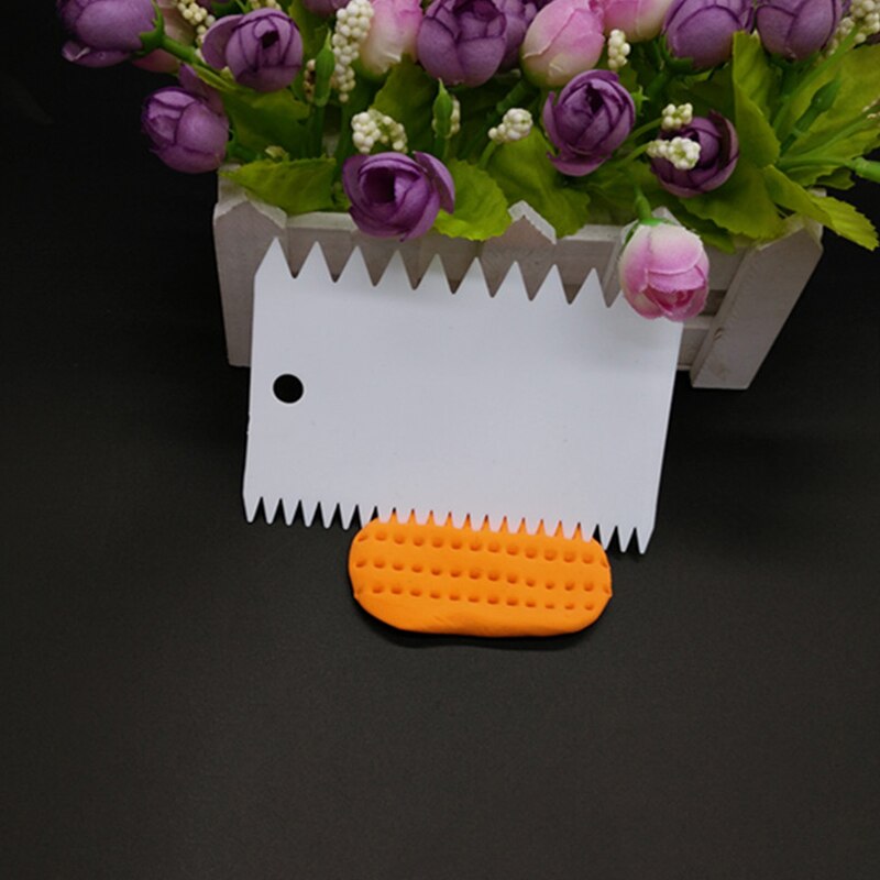 3pcs/set Cake Spatula Plastic Cake Smoother Scraper Set Dough Cutter Cakes Icing Baking Tools Kitchen Accessories