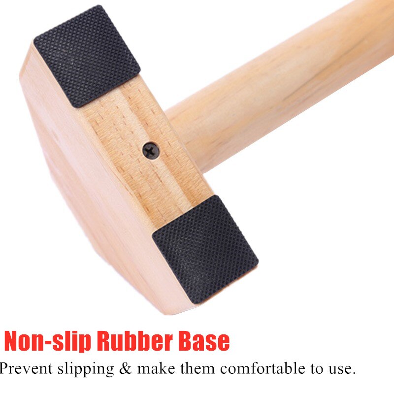 Tabla de flexiones de madera para hombre y mujer, barras de soporte de entrenamiento para Fitness, culturismo, equipos deportivos para el hogar
