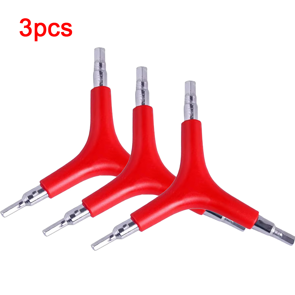 Chave sextavada de bicicleta, 4/5/6mm, 3 vias, formato y, aço multifuncional, mtb, ferramenta de reparo de bicicleta de estrada, ciclismo, chave allen, ferramentas manuais: CINZA