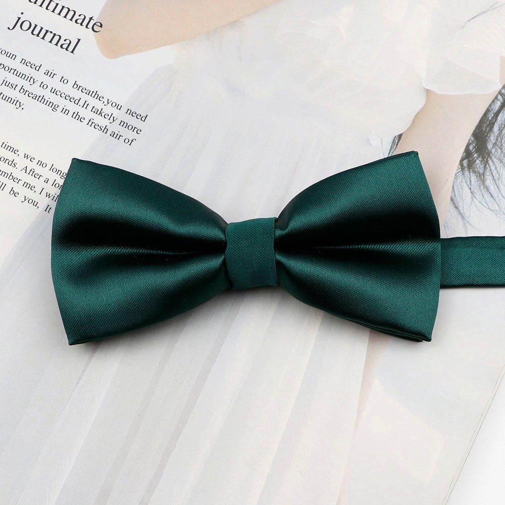 Heren polyester vlinderdas effen kleur vlinder strik bruiloft feest zakelijk verstelbare vlinderdas rood blauw: 11