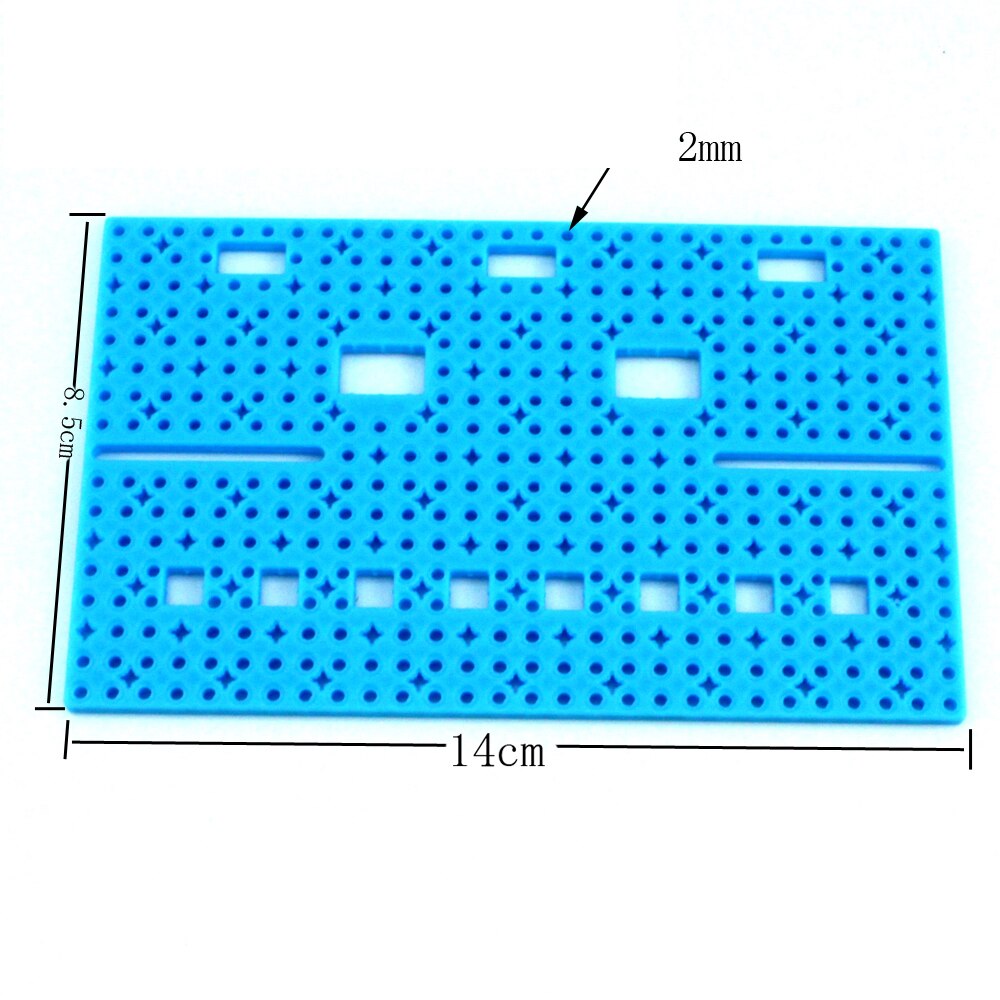 85140 skifte bord plast bord lille produktionsmateriale diy produktionstavle perforeret plast ark model materiale
