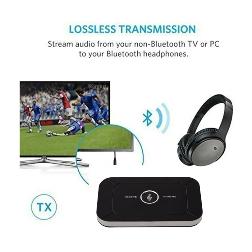 Trasmettitore Ricevitore Wireless B6 Adattatore audio 5.0 compatibile con Bluetooth 3.5mm 3.5 AUX Ricevitore musicale Lettore mittente per PC TV