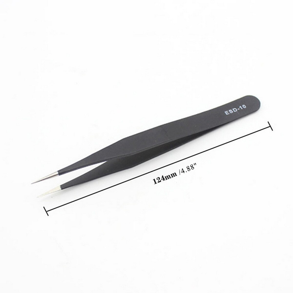 9 Pièces antistatique ESD En Acier Inoxydable Pince À Épiler De Précision Industriel Courbé Brucelles Droites Électronique Outils De Réparation