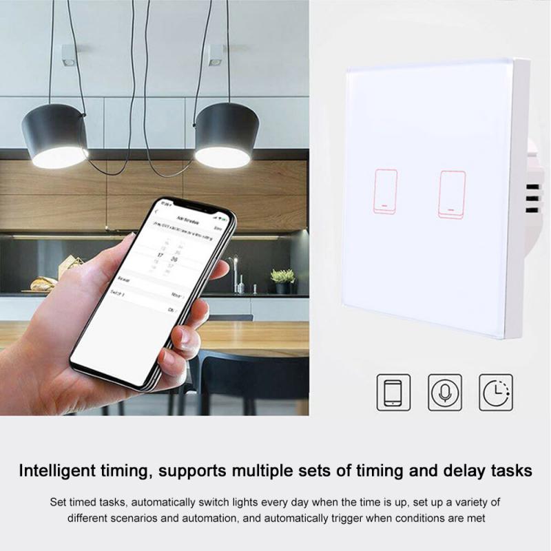 Graffiti Smart Home Alexa Speaker Voice Control Wifi Afstandsbediening Muur Touch Panel Switch Automatisering Modules