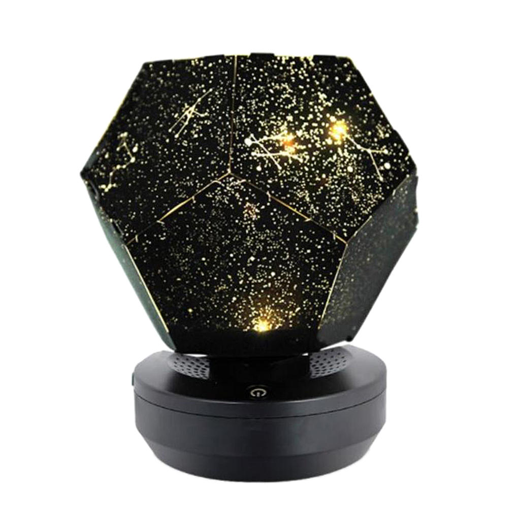 Star Sky Projection Lamp al LED Night Light for Baby Nursery Room: Battery-Yellow Light