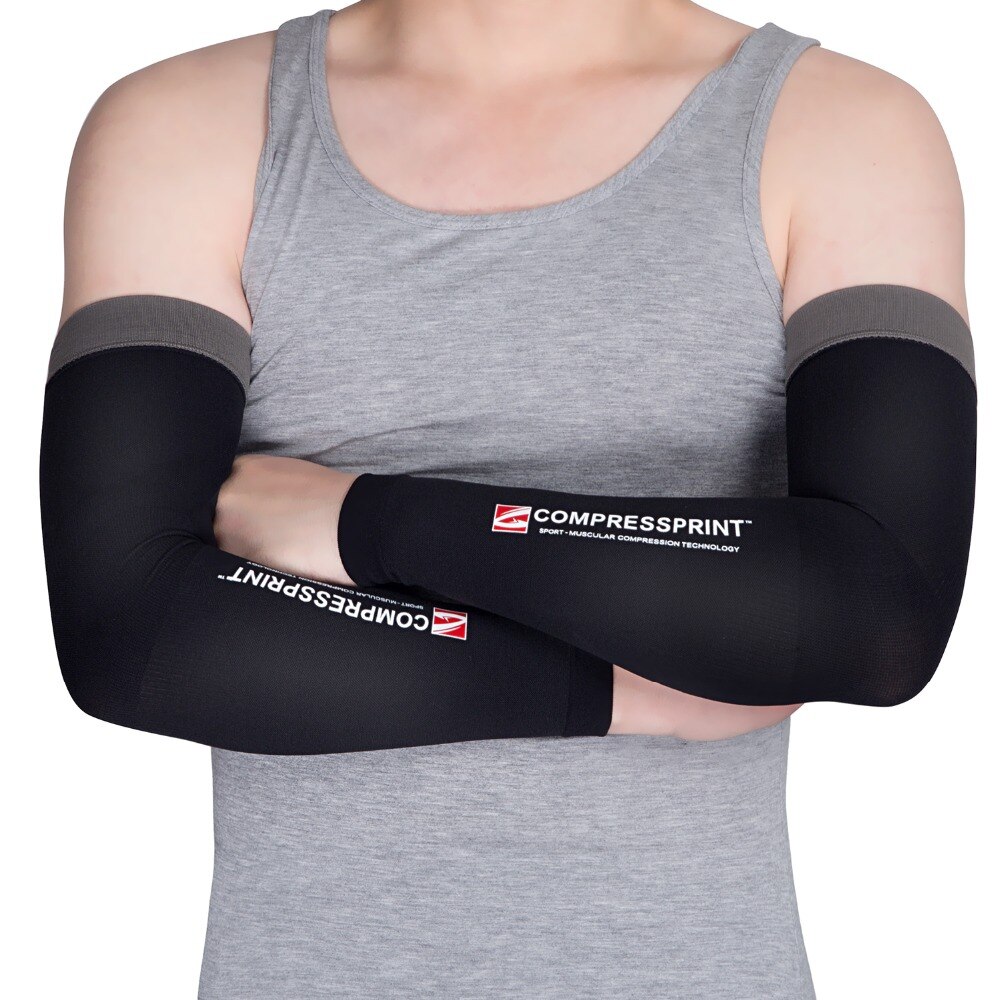 Compresión para ciclismo, calentadores de brazo con protección UV, para correr, ciclismo, escalada, hombre y mujer, deporte al aire libre