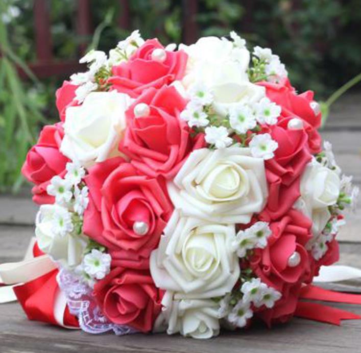 perfectlifeoh Bridal Bouquet for Wedding flower wedding bouquet Wedding Bouquets: 07