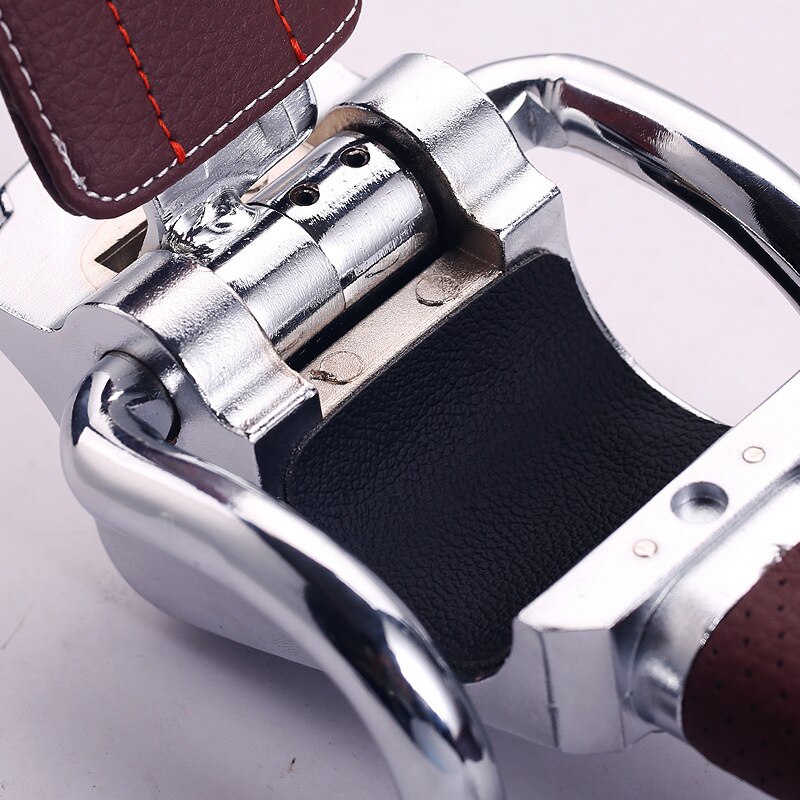 Universal Car Anti-theft Steering Wheel Lock Airbag Alarm with Key Heavy Duty Steel Anti-saw Anti-Pry Retractable Safe Tool Lock